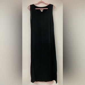 Epogee vintage black sleeveless maxi dress M